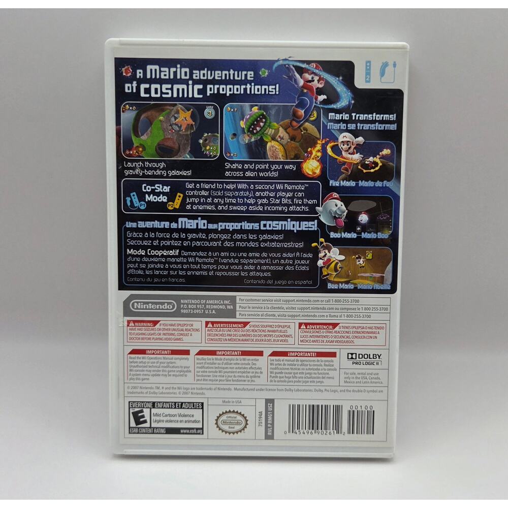 Super Mario Galaxy Nintendo Selects Wii Complete Very Good Condition - Picture 2 of 4